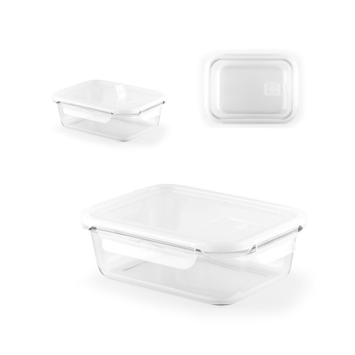 QUORIN. Hermetyczne pudełko ze szkła borokrzemowego 1 L 94347_set