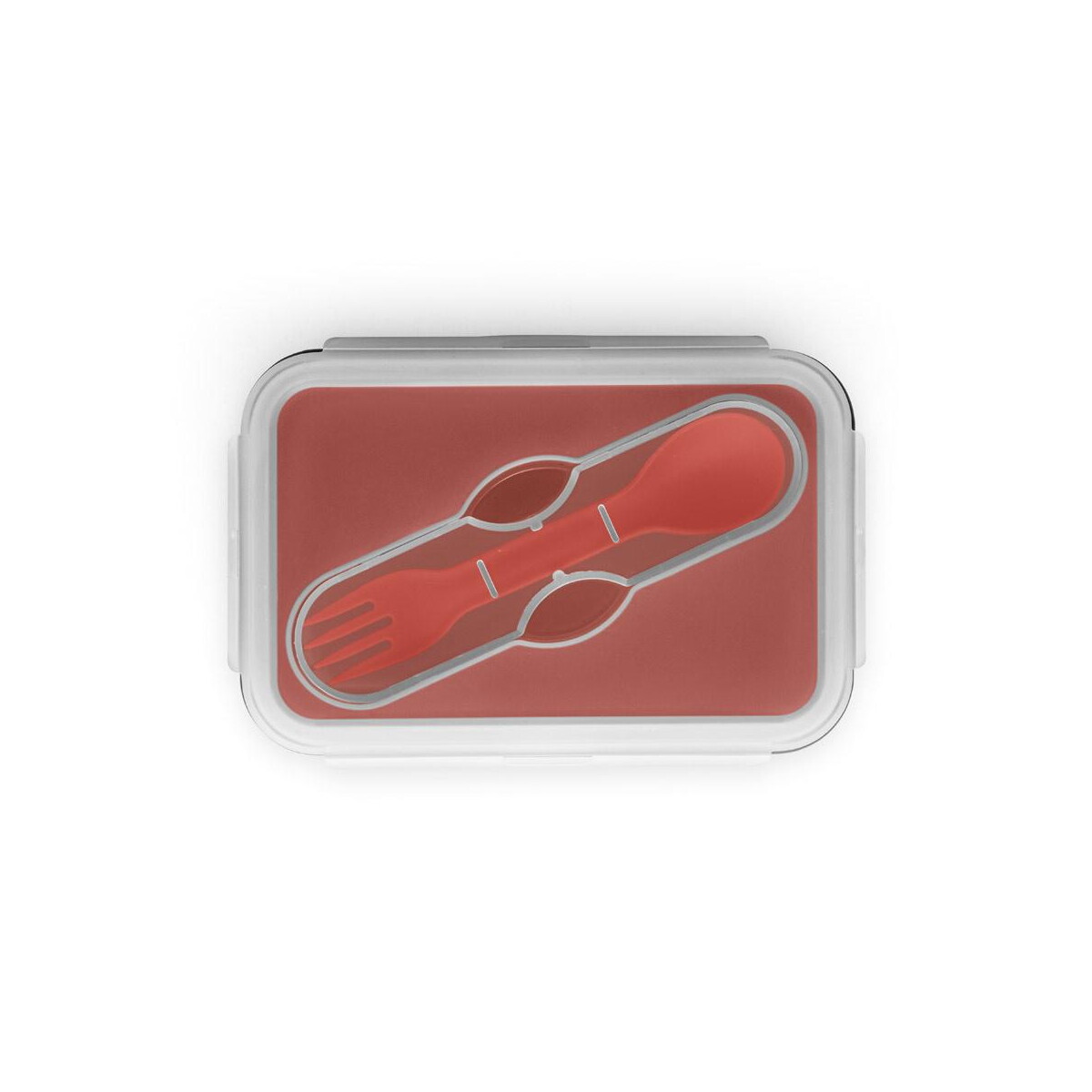 Lunchboxy z logo – saffron. lunch box. wysuwane hermetyczne pudełko wykonane z silikonu i pp 640 ml 93847_105-a SAFFRON. Lunch Box. Wysuwane hermetyczne pudełko wykonane z silikonu i PP 640 mL 93847_105-a
