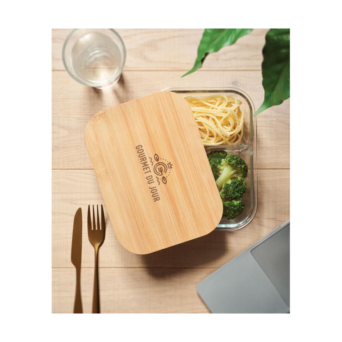 Lunchboxy z logo – szklany lunch box z pokrywką tundra 3 mo6973-22-print Szklany lunch box z pokrywką TUNDRA 3 mo6973-22-print