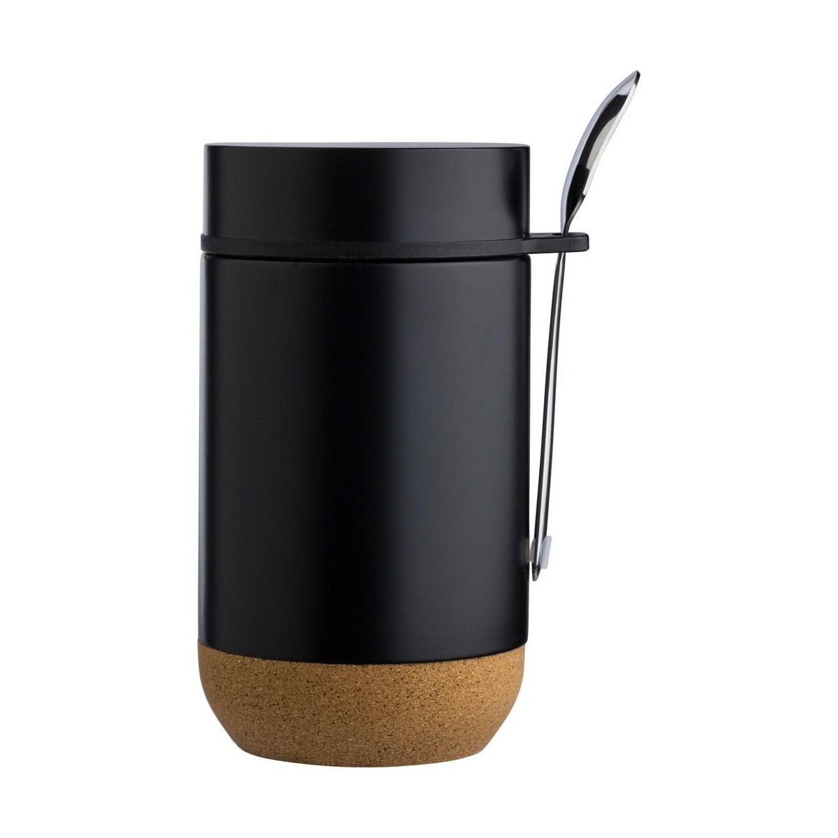 Lunchboxy z logo – termiczny pojemnik na żywność 400 ml, łyżka V1218-03_AAB02 Termiczny pojemnik na żywność 400 ml, łyżka V1218-03_AAB02