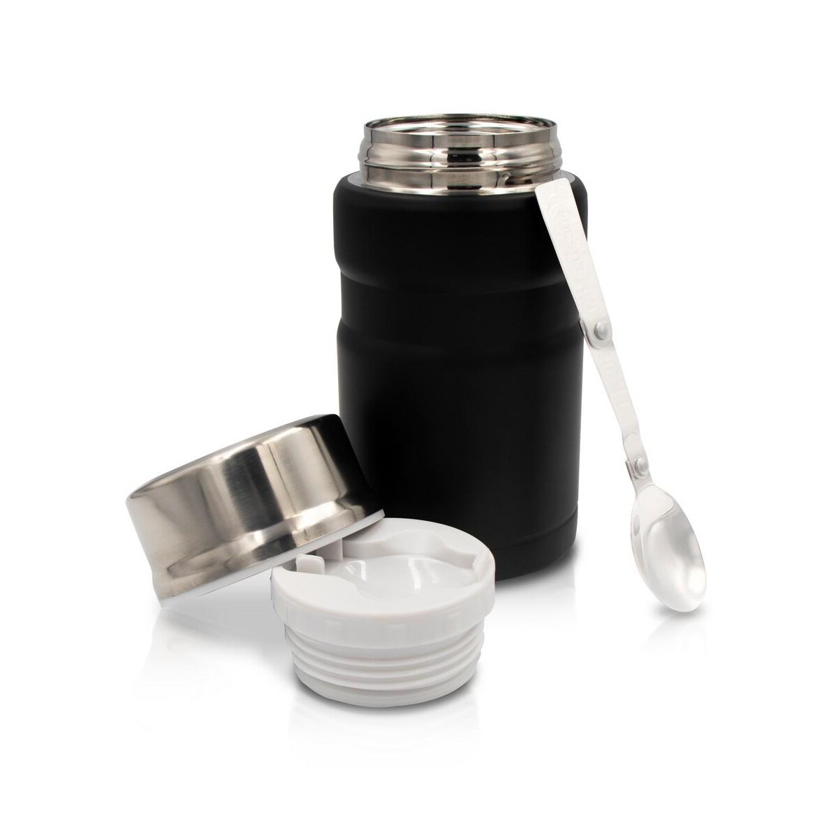 Lunchboxy z logo – termiczny pojemnik na żywność 650 ml air gifts, składana łyżka | jonathan V9962-03_AAA03 Termiczny pojemnik na żywność 650 ml Air Gifts, składana łyżka | Jonathan V9962-03_AAA03