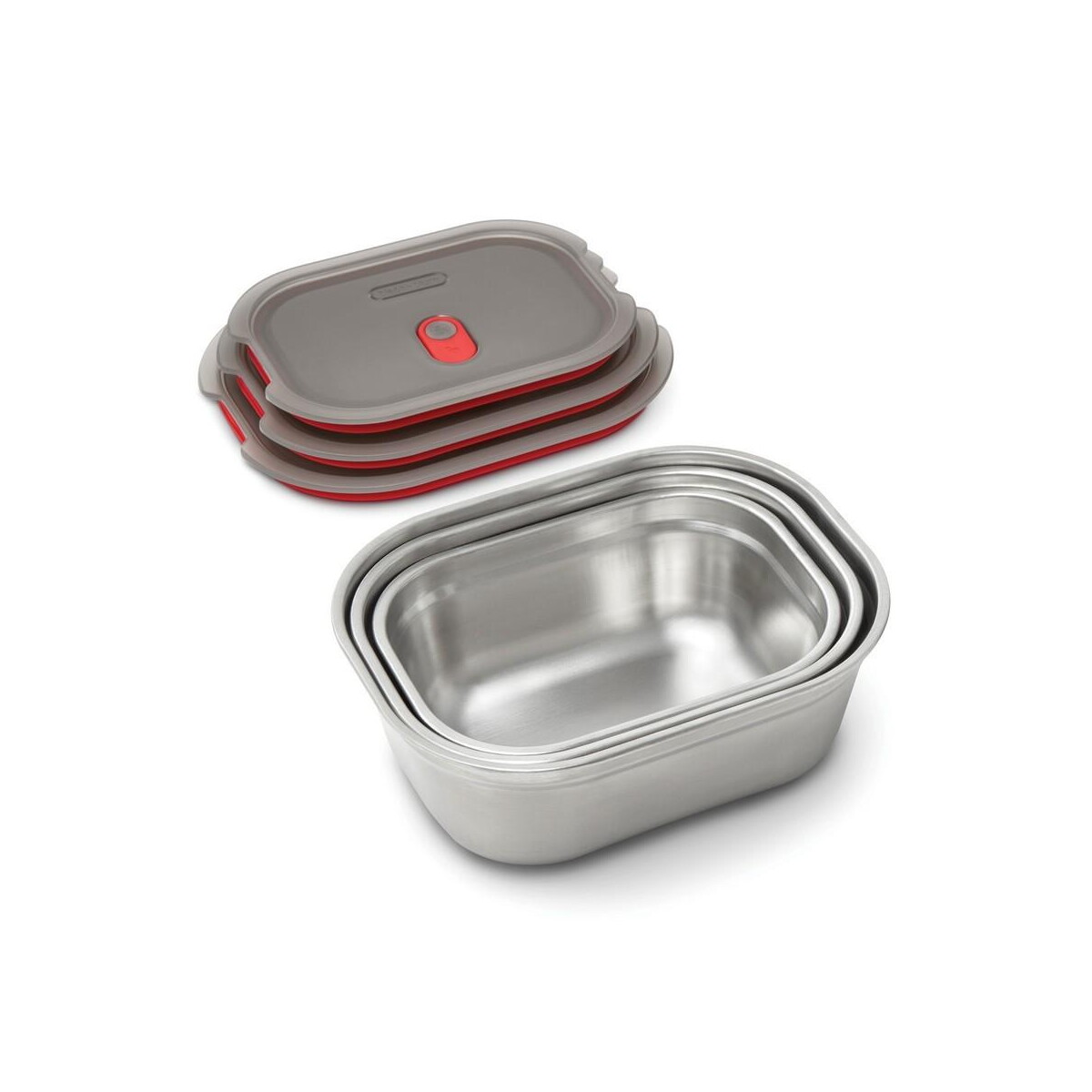 Lunchboxy z logo – zestaw pudełek śniadaniowych 3 el. black+blum P439.2102__B_3 Zestaw pudełek śniadaniowych 3 el. Black+Blum P439.2102__B_3