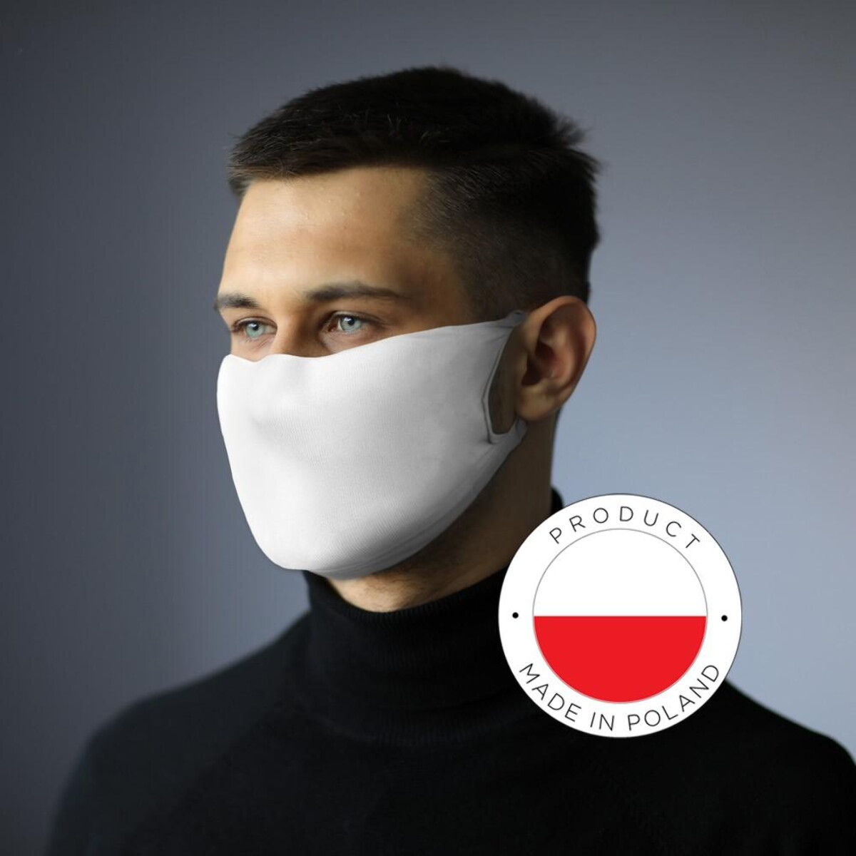 Maseczki z logo – zestaw w pudełku, pojemnik na płyn do dezynfekcji, maseczka wielokrotnego użytku z miejscem na filtr i jonami srebra V9798_A Zestaw w pudełku, pojemnik na płyn do dezynfekcji, maseczka wielokrotnego użytku z miejscem na filtr i jonami srebra V9798_A