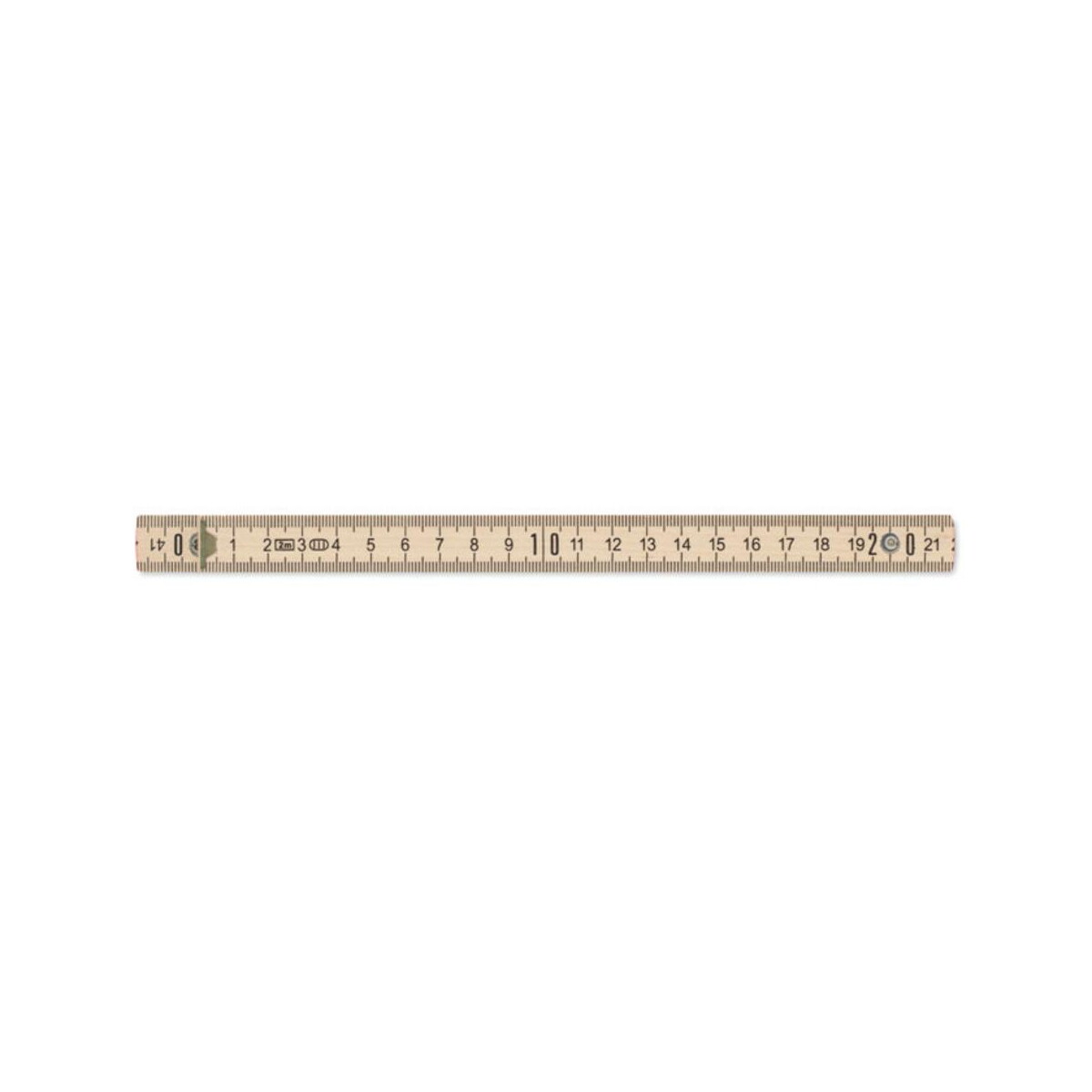 Miarki z logo – miarka stolarska z drewna 2m ara mo6904-40-back Miarka stolarska z drewna 2m ARA mo6904-40-back