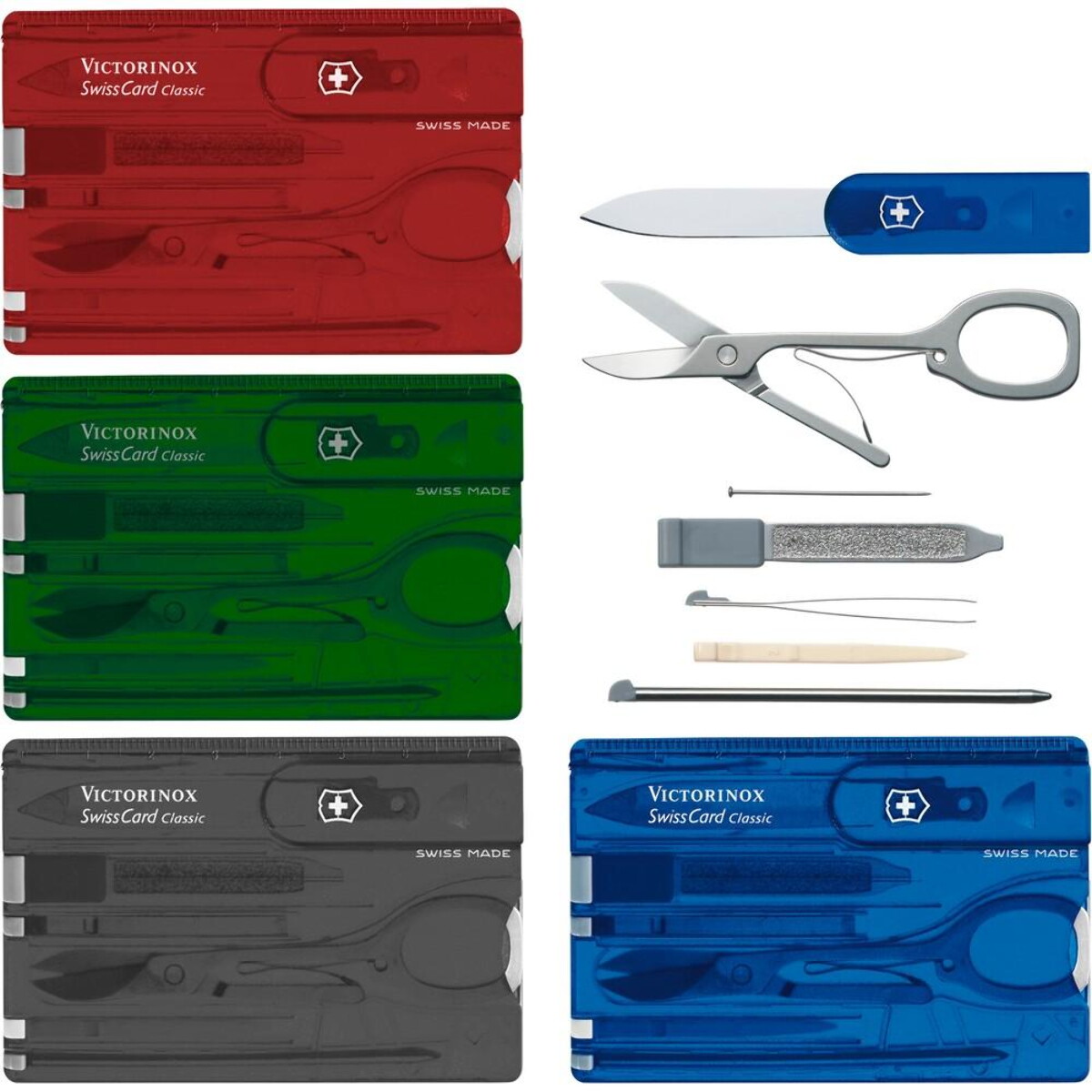 Narzędzia wielofunkcyjne z logo – narzędzie wielofunkcyjne victorinox swisscard classic VA807_1 Narzędzie wielofunkcyjne Victorinox SwissCard Classic VA807_1