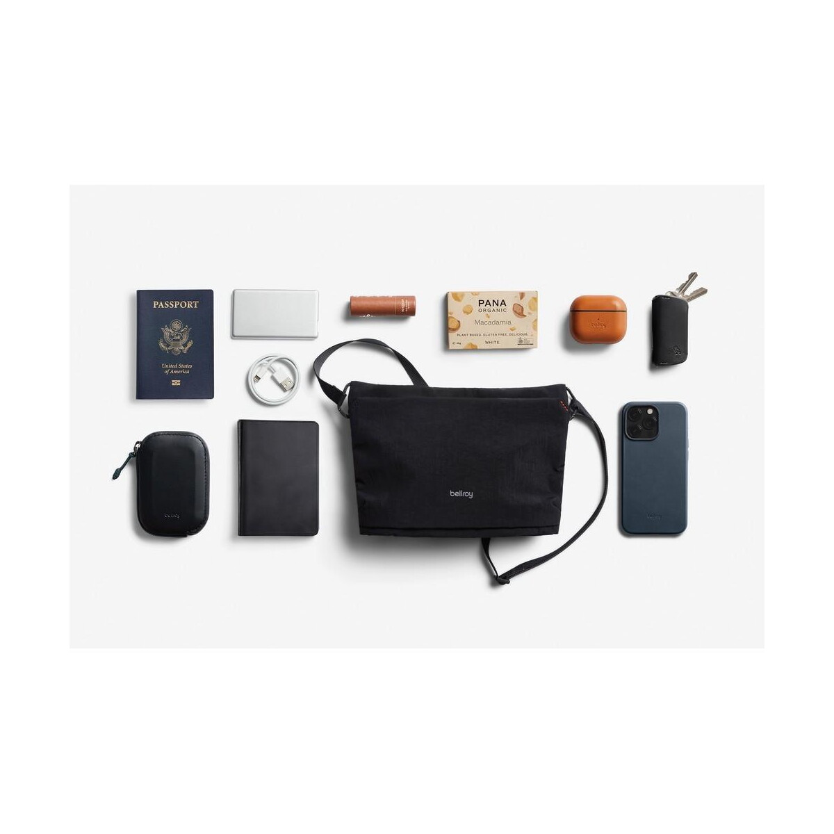 Nerki z logo – saszetka zapinana w pasie, nerka bellroy P763.3801__B_7 Saszetka zapinana w pasie, nerka Bellroy P763.3801__B_7