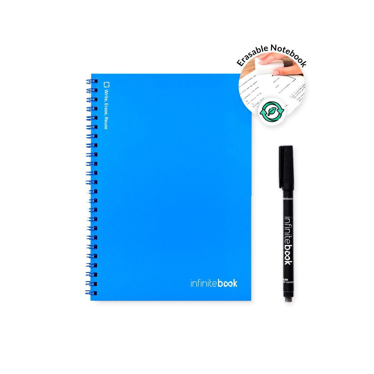 Notatniki z logo – infinitebook plain a5. infinitebook z elastyczną okładką i 15 zwykłymi stronami do tablicy 33200_114-c INFINITEBOOK PLAIN A5. Infinitebook z elastyczną okładką i 15 zwykłymi stronami do tablicy 33200_114-c
