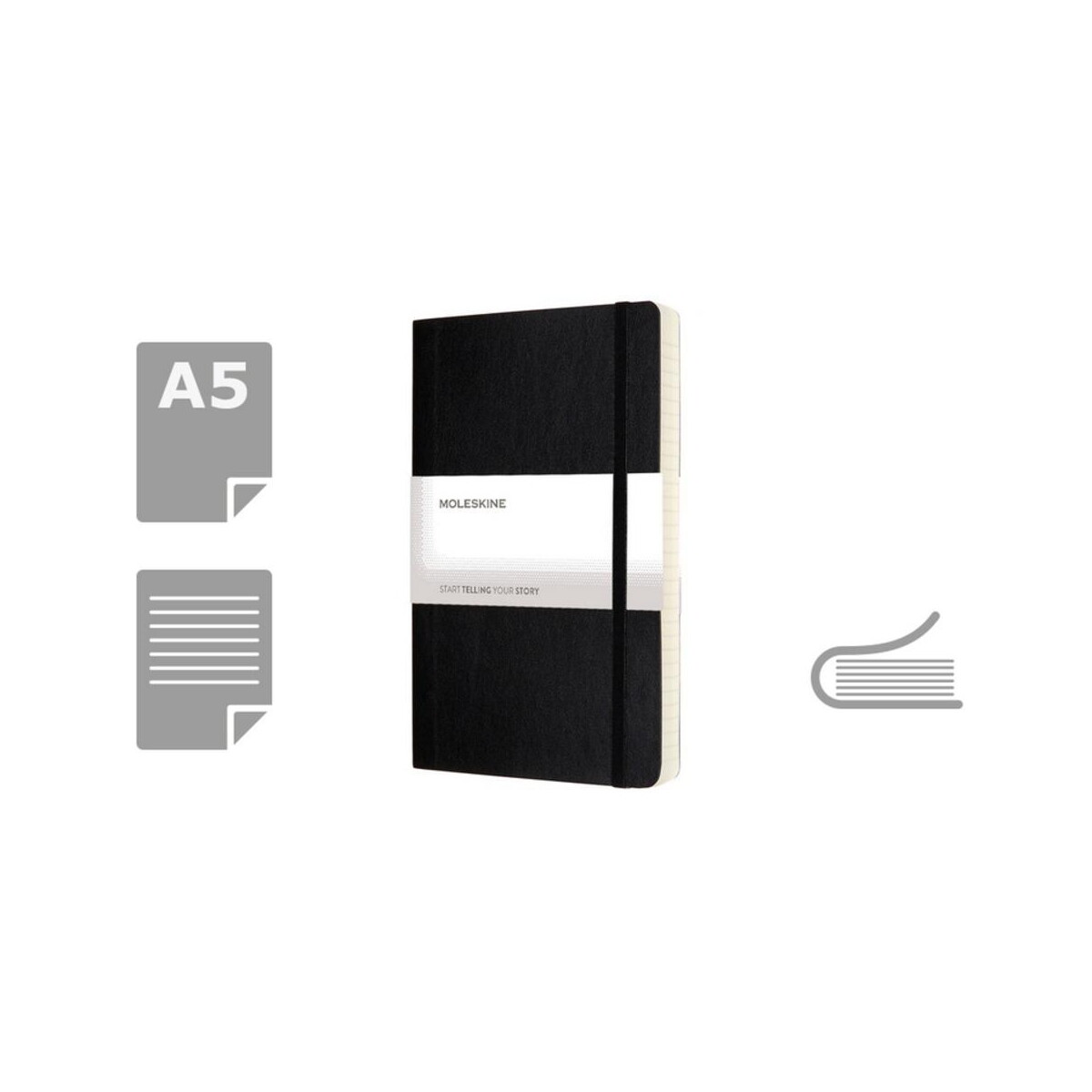 Notatniki z logo – moleskine notatnik ok. a5 VM308-03_AAA00 MOLESKINE Notatnik ok. A5 VM308-03_AAA00