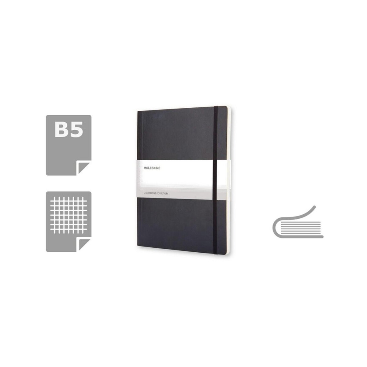 Notatniki z logo – moleskine notatnik ok. b5 VM403-03_AAA00 MOLESKINE Notatnik ok. B5 VM403-03_AAA00