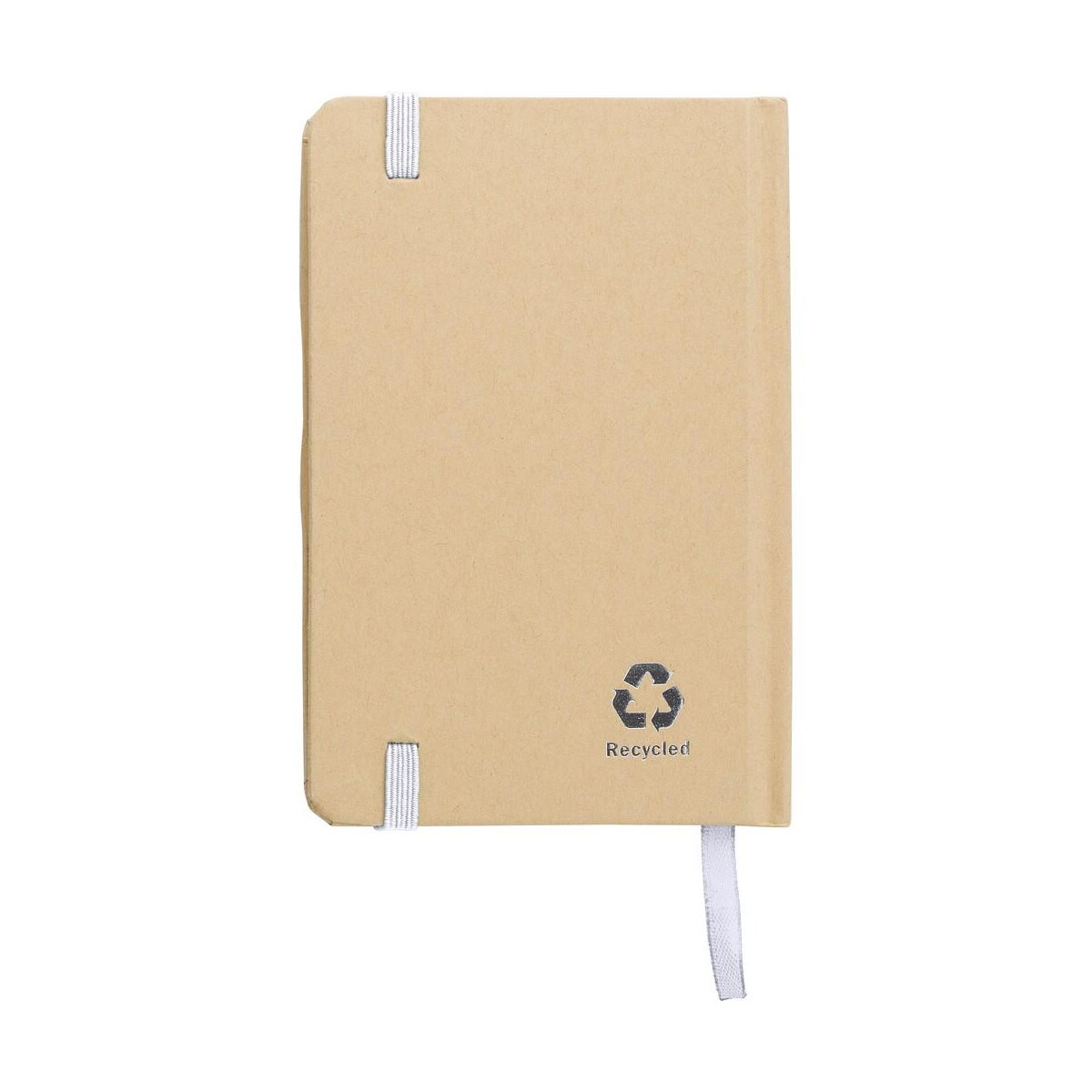 Notatniki z logo – notatnik a6 z papieru kraftowego z recyklingu V1164-02_IBK01 Notatnik A6 z papieru kraftowego z recyklingu V1164-02_IBK01
