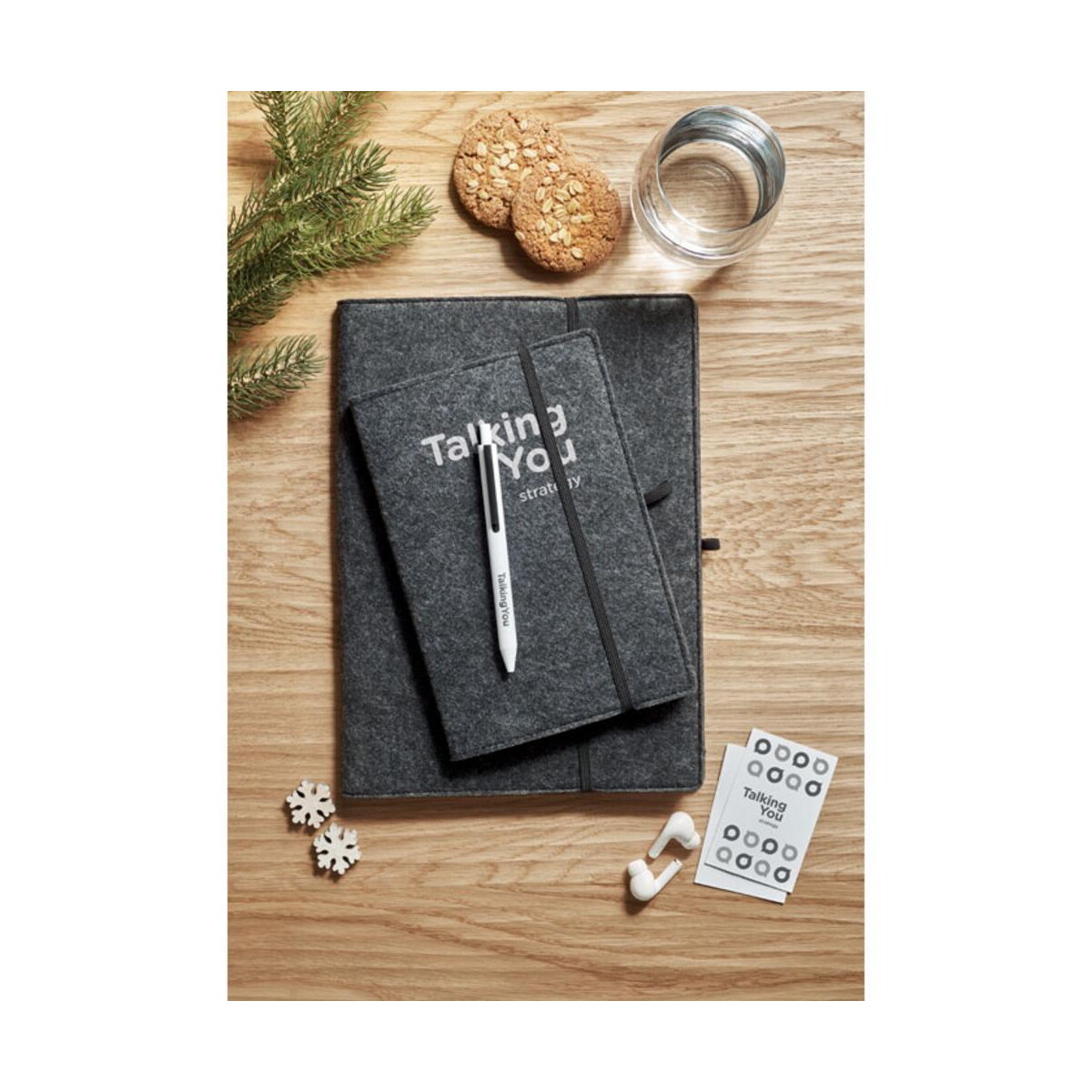 Notatniki z logo – notes a5 z filcu rpet feltbook mo2093-15-print Notes A5 z filcu RPET FELTBOOK mo2093-15-print