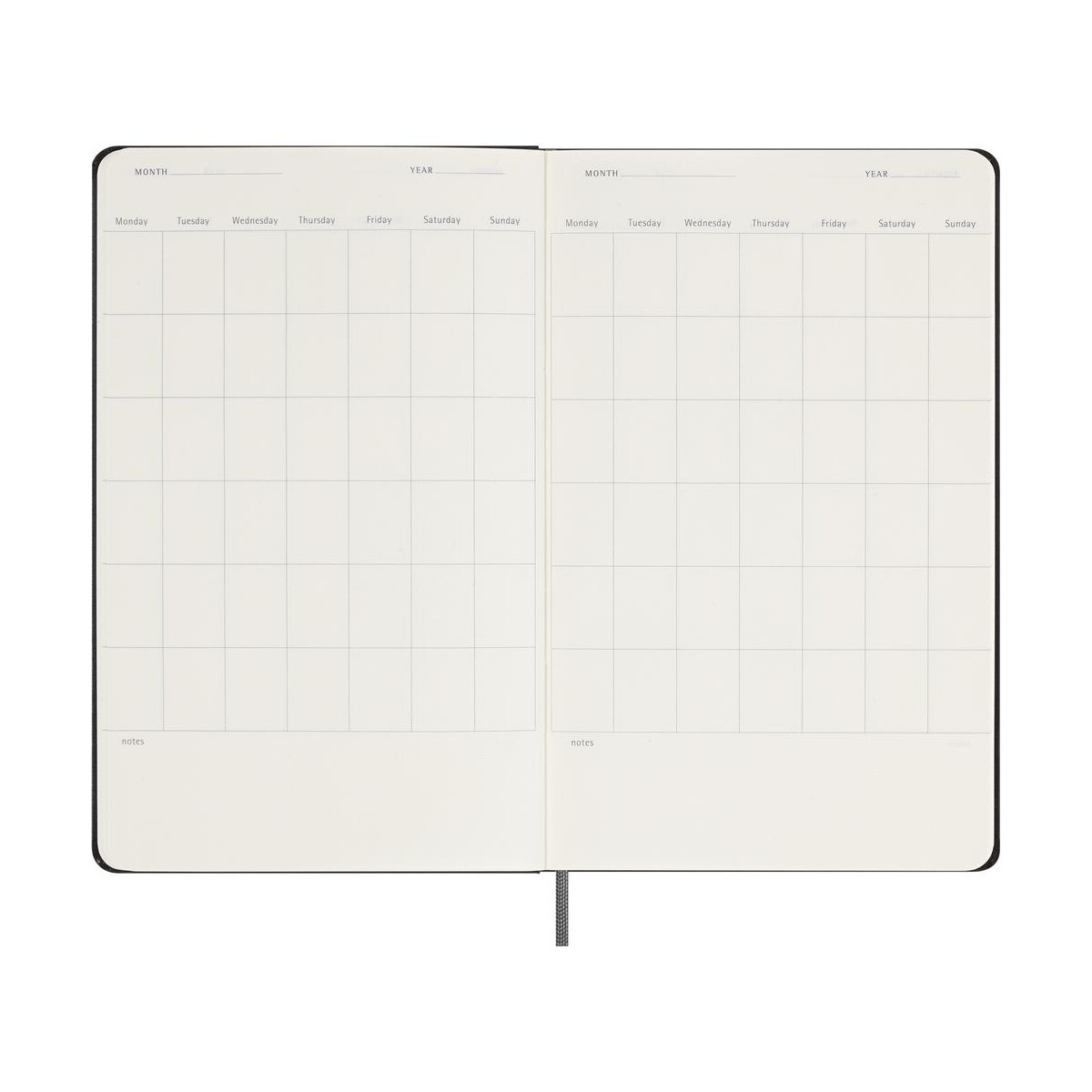 Notatniki z logo – spiralny kalendarz moleskine undated VM990-03_INS03 Spiralny kalendarz MOLESKINE UNDATED VM990-03_INS03