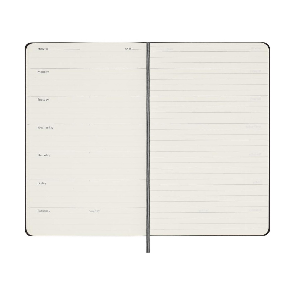 Notatniki z logo – spiralny kalendarz moleskine undated VM990-03_INS06 Spiralny kalendarz MOLESKINE UNDATED VM990-03_INS06