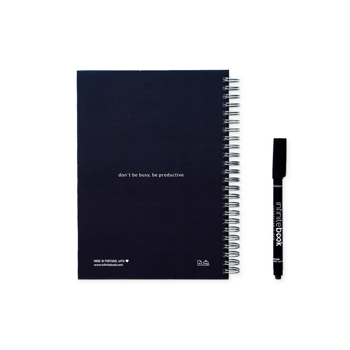 Notatniki z logo – starter kit infinite planner a5. zestaw zawiera „infinite diary”, zestaw do czyszczenia, marker i uchwyt na marker 33202_134-b STARTER KIT INFINITE PLANNER A5. Zestaw zawiera „Infinite Diary”, zestaw do czyszczenia, marker i uchwyt na marker 33202_134-b