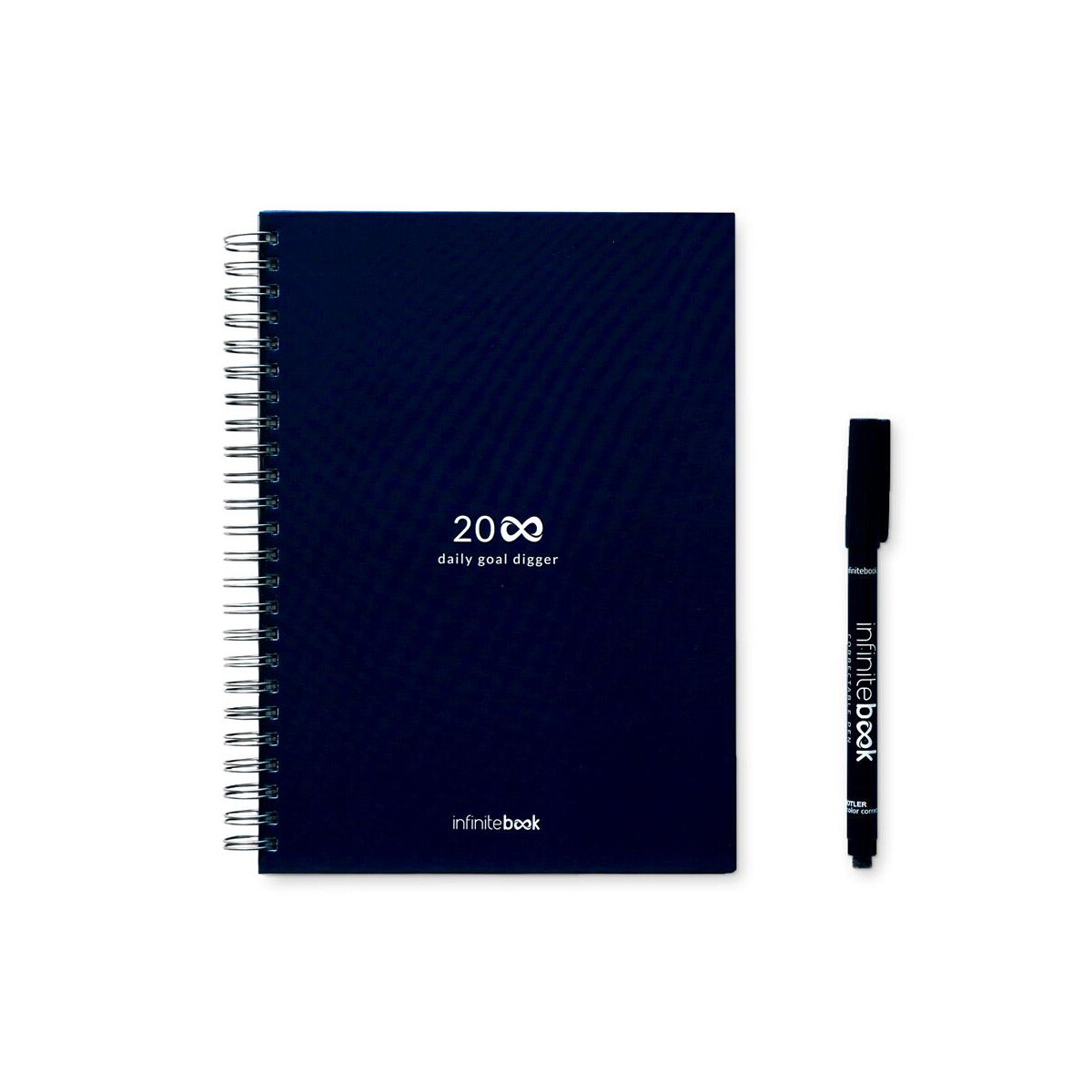 Notatniki z logo – starter kit infinite planner a5. zestaw zawiera „infinite diary”, zestaw do czyszczenia, marker i uchwyt na marker 33202_134 STARTER KIT INFINITE PLANNER A5. Zestaw zawiera „Infinite Diary”, zestaw do czyszczenia, marker i uchwyt na marker 33202_134