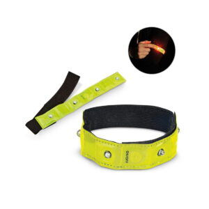 VISIBLE. Opaska odblaskowa z 4 czerwonymi diodami LED 98515_set