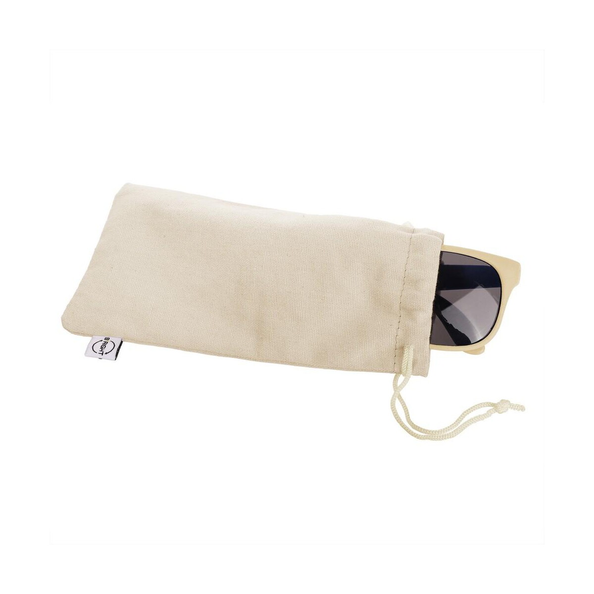 Okulary z logo – okulary przeciwsłoneczne b’right, bawełniane etui w komplecie | adam V7375-00_COV02 Okulary przeciwsłoneczne B'RIGHT, bawełniane etui w komplecie | Adam V7375-00_COV02