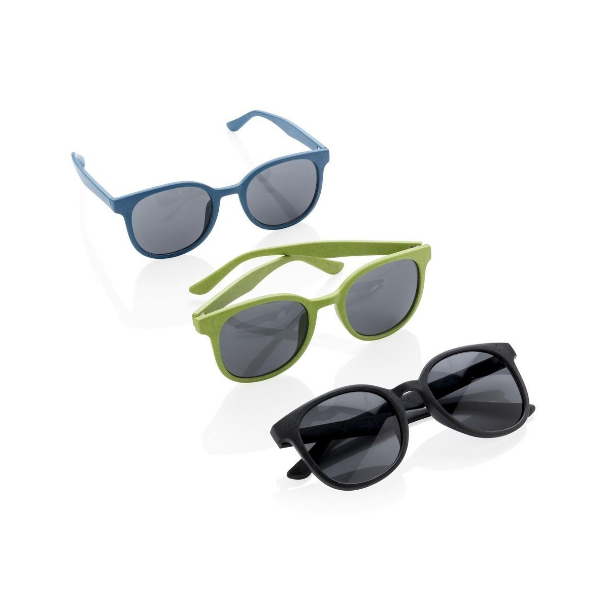 Okulary z logo – okulary przeciwsłoneczne ze słomy pszenicznej P453.911__G_300 Okulary przeciwsłoneczne ze słomy pszenicznej P453.911__G_300