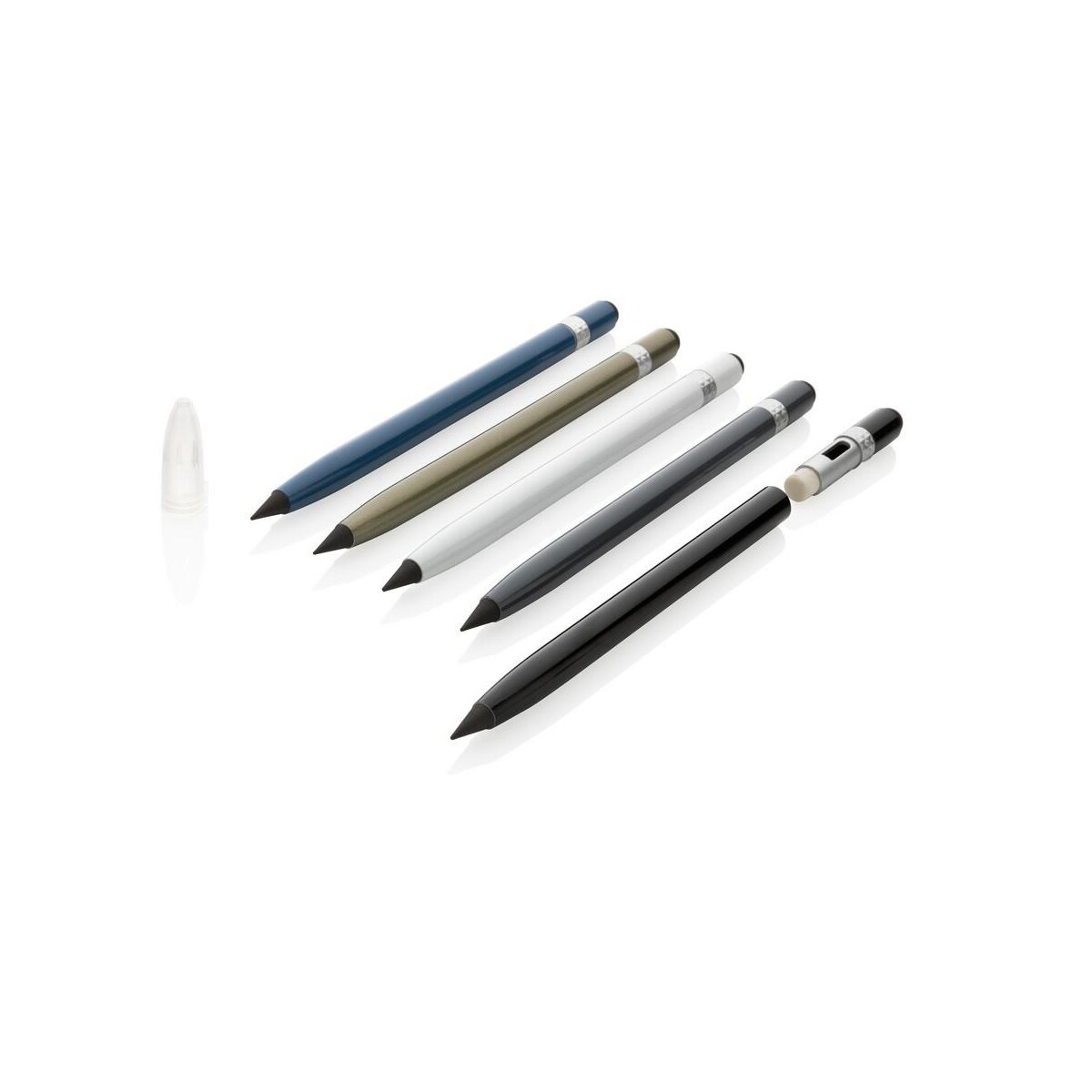 Ołówki z logo – aluminiowy „wieczny” ołówek z gumką P611.123__G_300 Aluminiowy