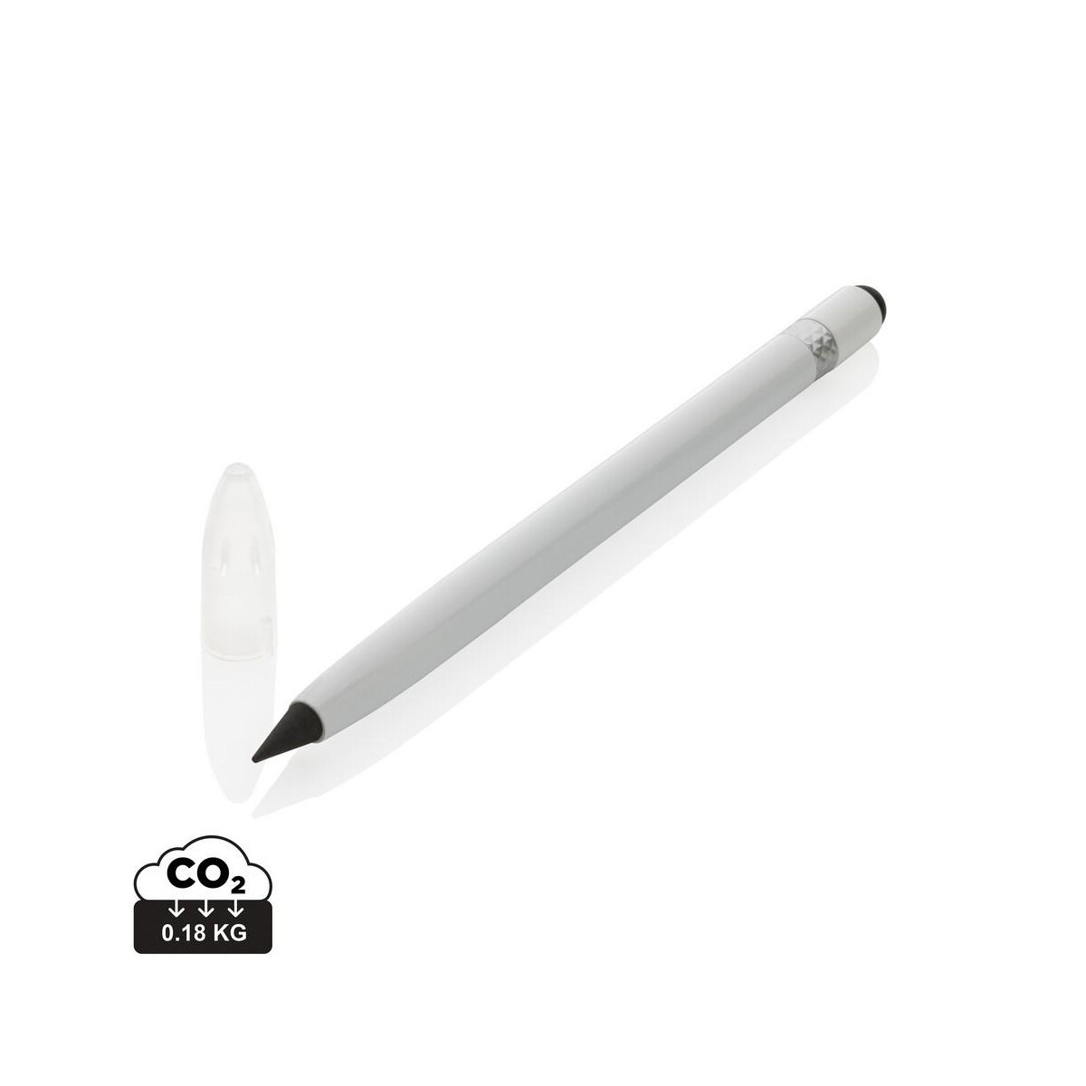 Ołówki z logo – aluminiowy „wieczny” ołówek z gumką P611.123__S_0 Aluminiowy