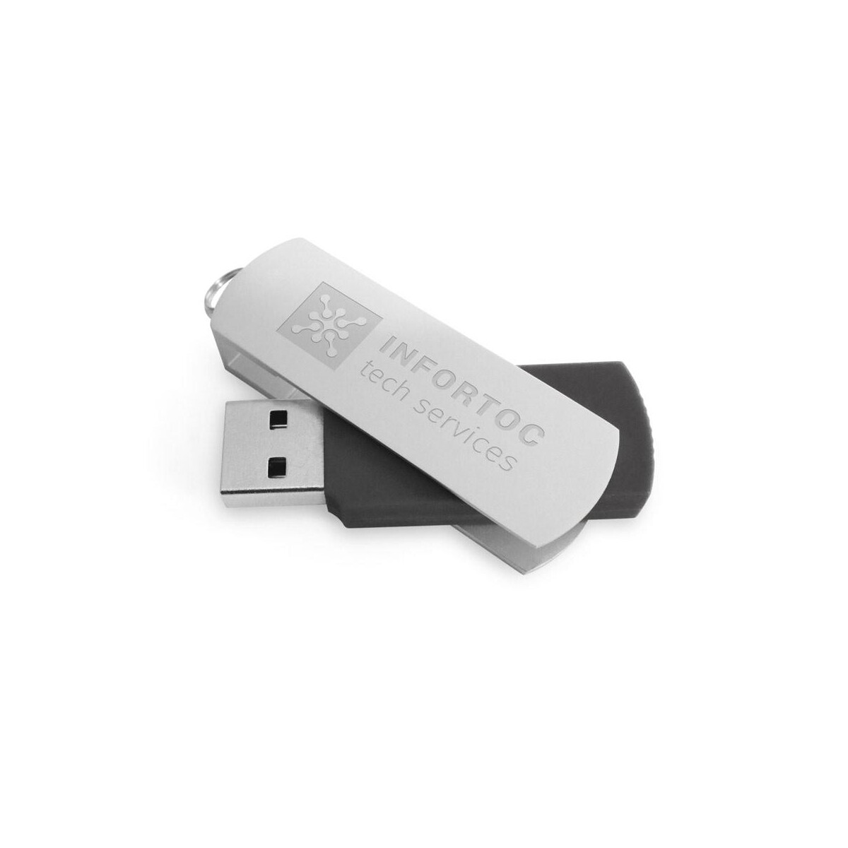 Pamięci usb z logo – boyle 8gb. pamięć flash usb 8 gb z metalowym klipsem 97435_103-logo BOYLE 8GB. Pamięć flash USB 8 GB z metalowym klipsem 97435_103-logo