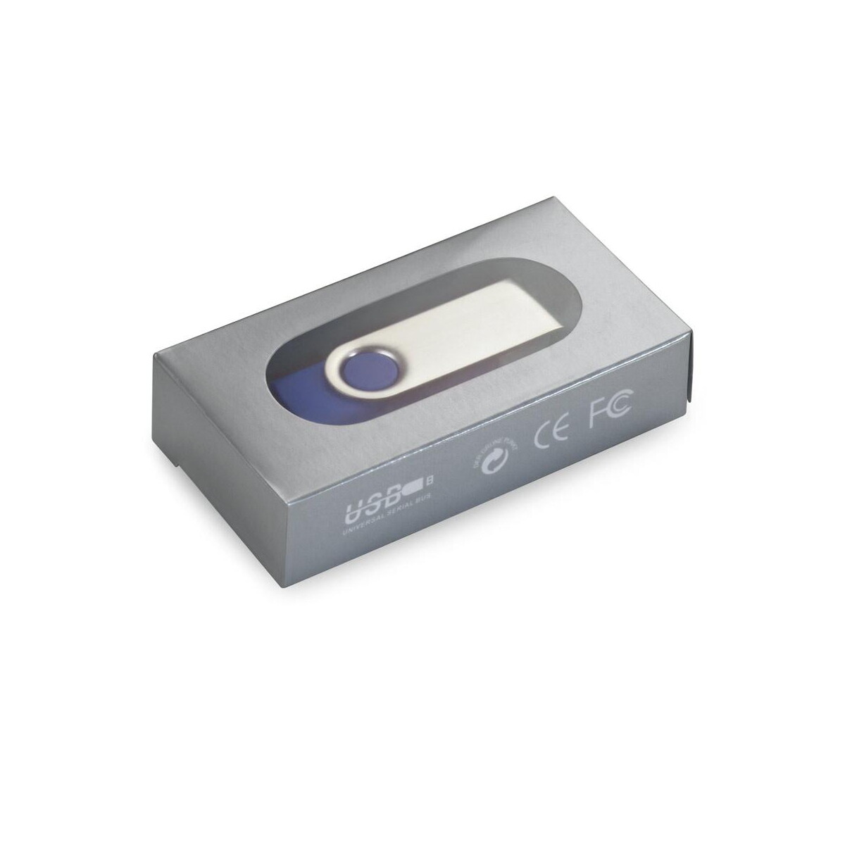 Pamięci usb z logo – claudius 32 gb. pamięć flash usb 32 gb z metalowym klipsem 97546_104-box CLAUDIUS 32 GB. Pamięć flash USB 32 GB z metalowym klipsem 97546_104-box