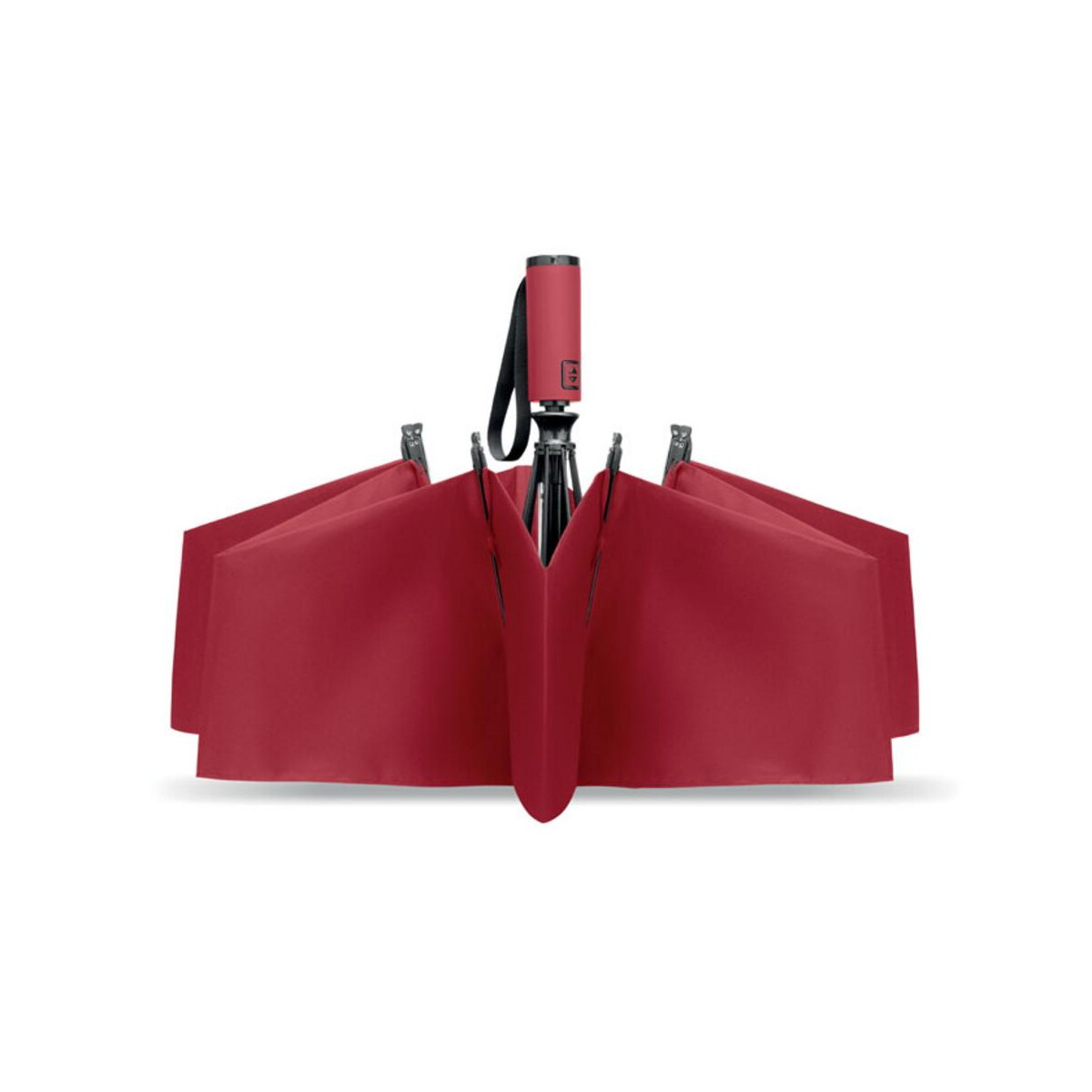 Parasole klasyczne z logo – 23″ wiatroodporny parasol agumbe mo2925-02-side 23″ wiatroodporny parasol AGUMBE mo2925-02-side