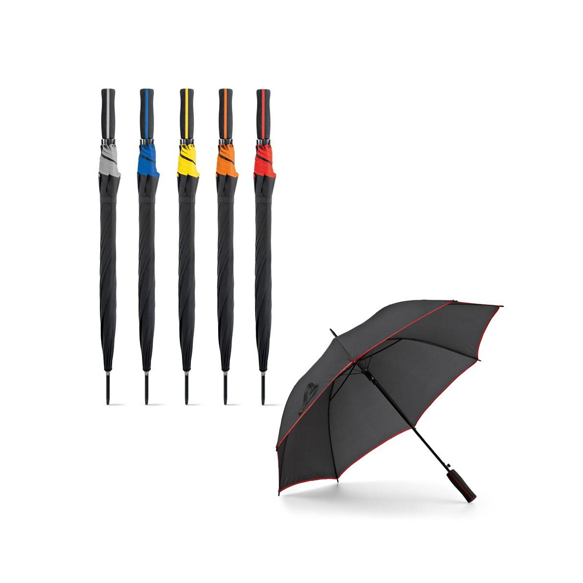 JENNA. Parasol z poliestru 190T z automatycznym otwieraniem 99137_set