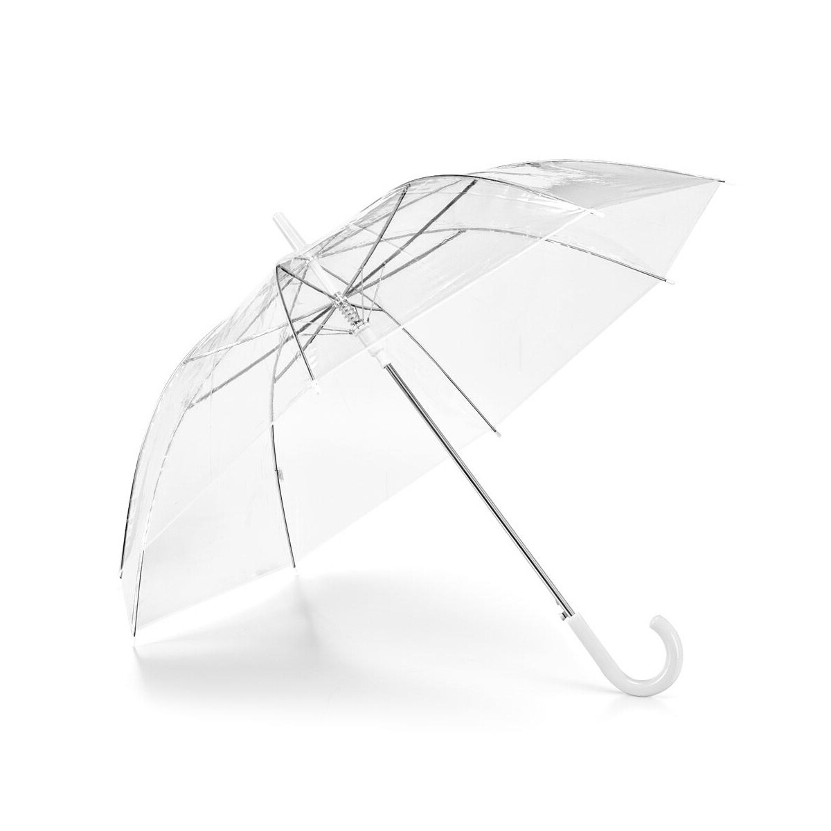 Parasole klasyczne z logo – nicholas. przezroczysty parasol poe z automatycznym otwieraniem 99143_106 NICHOLAS. Przezroczysty parasol POE z automatycznym otwieraniem 99143_106