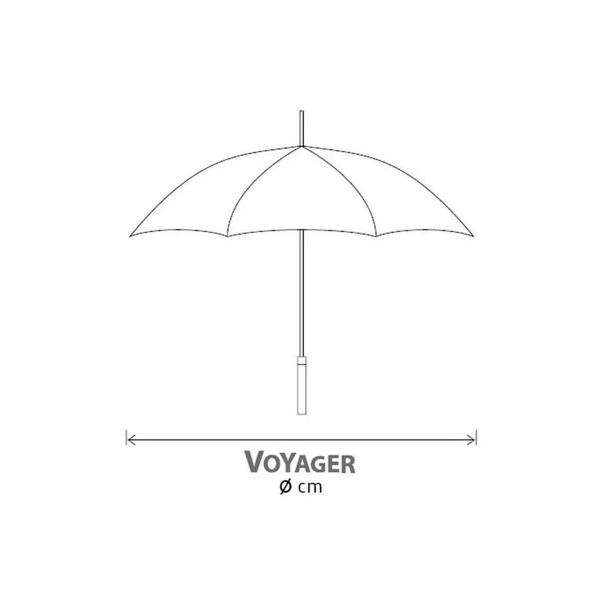Parasole klasyczne z logo – parasol automatyczny umbrella_voyager Parasol automatyczny umbrella_voyager