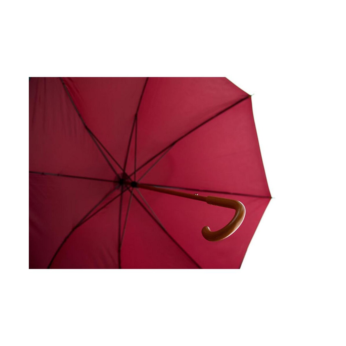 Parasole klasyczne z logo – parasol z drewnianą rączką cala kc5132-02a Parasol z drewnianą rączką CALA kc5132-02a