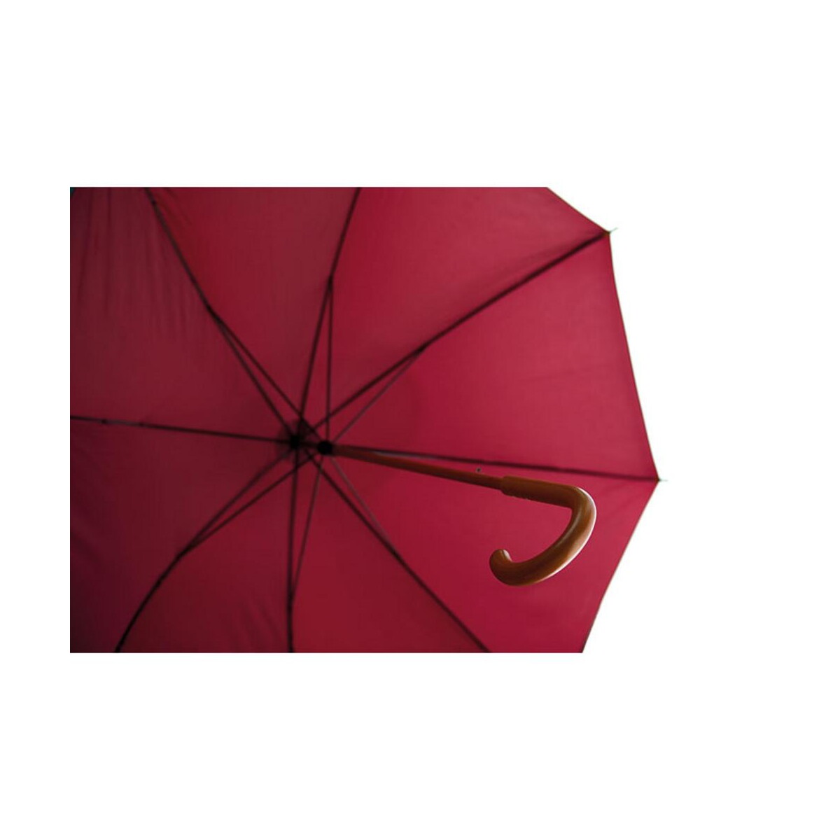 Parasole klasyczne z logo – parasol z drewnianą rączką cumuli kc5131-02-top Parasol z drewnianą rączką CUMULI kc5131-02-top