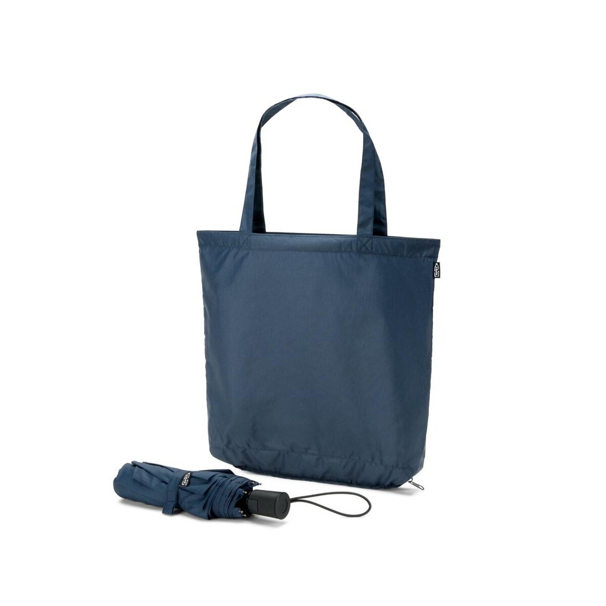 Parasole klasyczne z logo – skylar. parasol 2 w 1 z torbą na zakupy z poliestru z recyklingu w zestawie 99094_104 SKYLAR. Parasol 2 w 1 z torbą na zakupy z poliestru z recyklingu w zestawie 99094_104