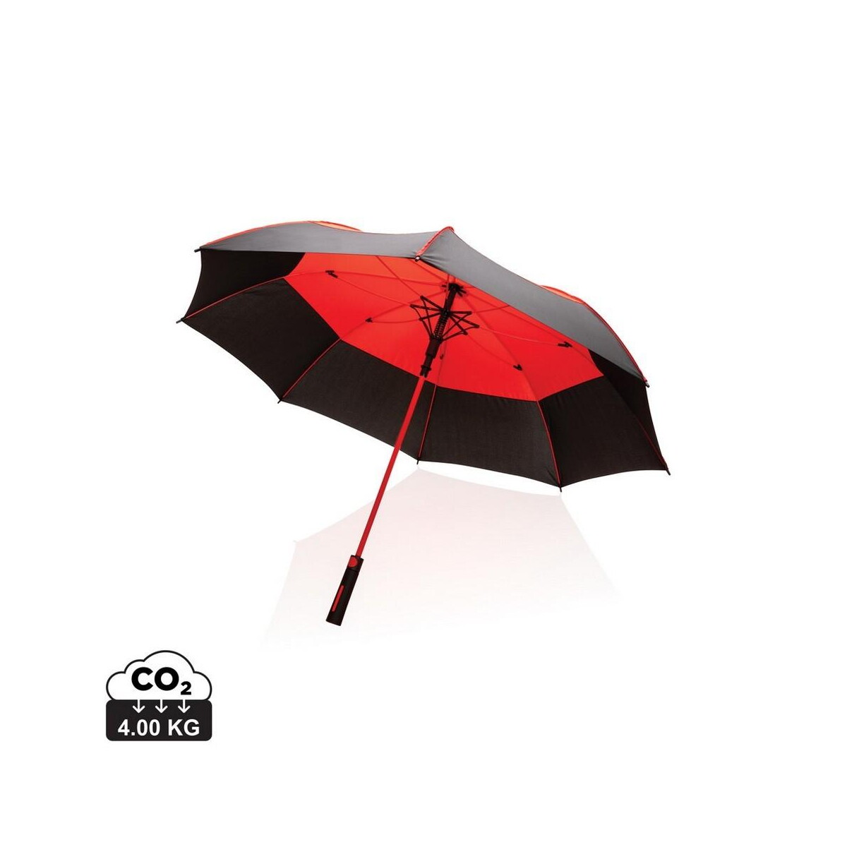 Parasole sztormowe z logo – parasol sztormowy 27″, automatyczny impact aware™ rpet P850.684_S_0 Parasol sztormowy 27