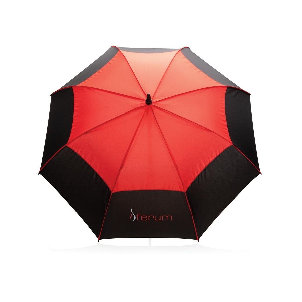 Parasole sztormowe z logo – parasol sztormowy 27″, automatyczny impact aware™ rpet P850.684__D_100 Parasol sztormowy 27