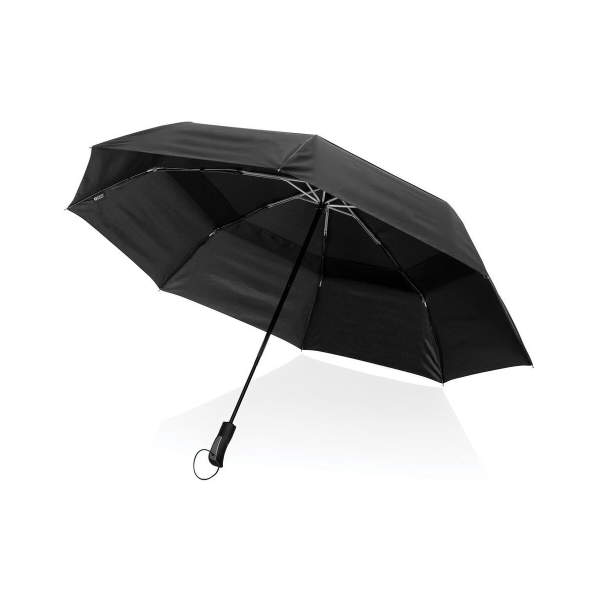 Parasole sztormowe z logo – parasol sztormowy 27″ swiss peak aware™ rpet P850.331__B_6 Parasol sztormowy 27