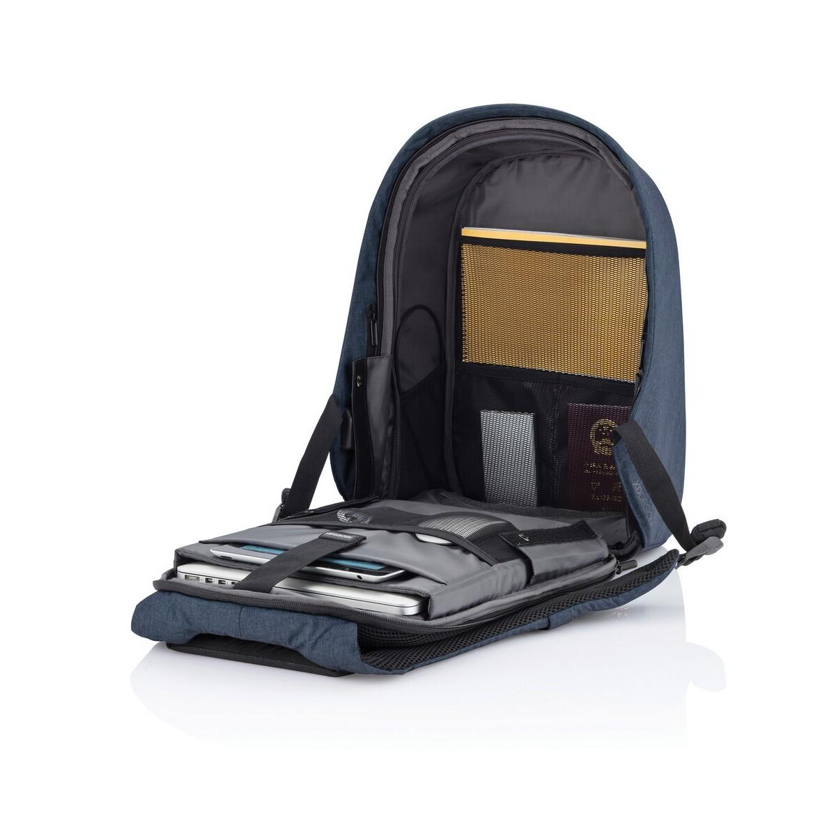 Plecaki z logo – bobby hero small plecak chroniący przed kieszonkowcami P705.705__B_12 Bobby Hero Small plecak chroniący przed kieszonkowcami P705.705__B_12