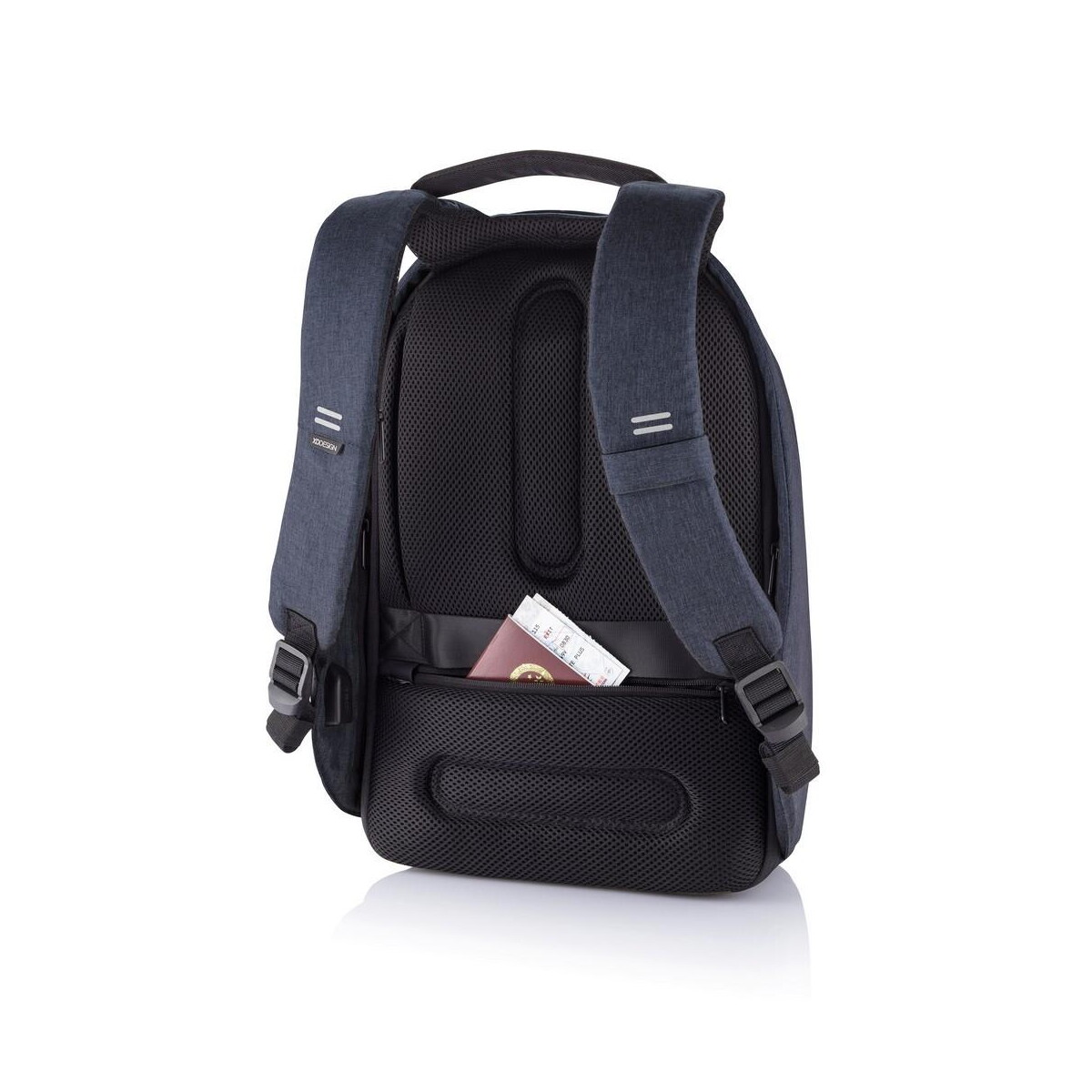 Plecaki z logo – bobby hero small plecak chroniący przed kieszonkowcami P705.705__B_5 Bobby Hero Small plecak chroniący przed kieszonkowcami P705.705__B_5