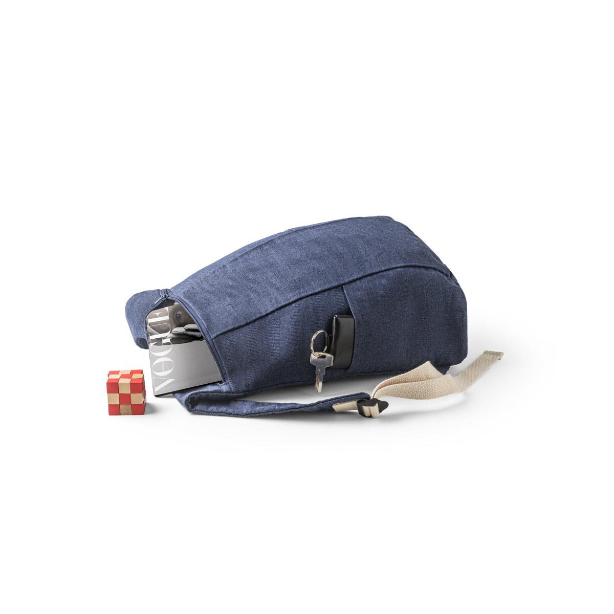 Plecaki z logo – denim bpack. plecak jeansowy (300 g/m²) 92094_104-e DENIM BPACK. Plecak jeansowy (300 g/m²) 92094_104-e