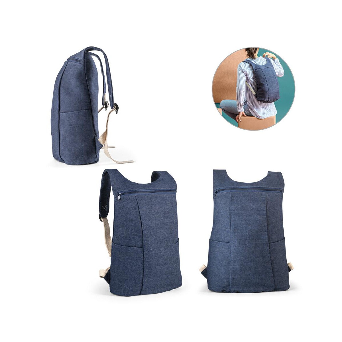 DENIM BPACK. Plecak jeansowy (300 g/m²) 92094_set