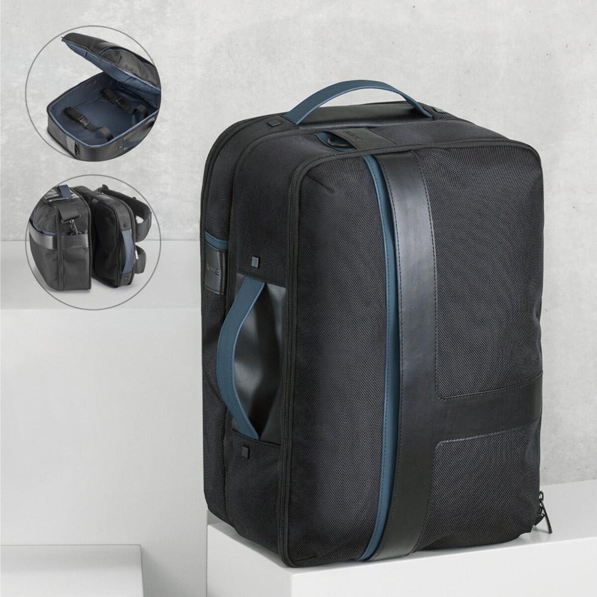 DYNAMIC BACKPACK I. Plecak 2 w 1 na laptopa 15.6'' z materiału 1680D 92682_set