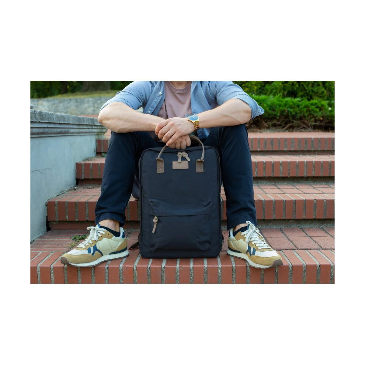 Plecaki z logo – plecak na laptopa 15,6″ rpet b’right | finlay V0045_A Plecak na laptopa 15,6