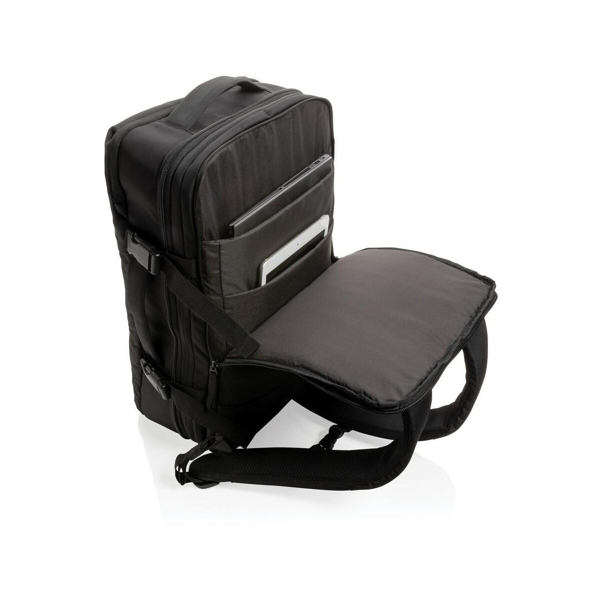 Plecaki z logo – plecak na laptopa 15,6″ swiss peak aware™ rpet P762.791__B_10 Plecak na laptopa 15,6