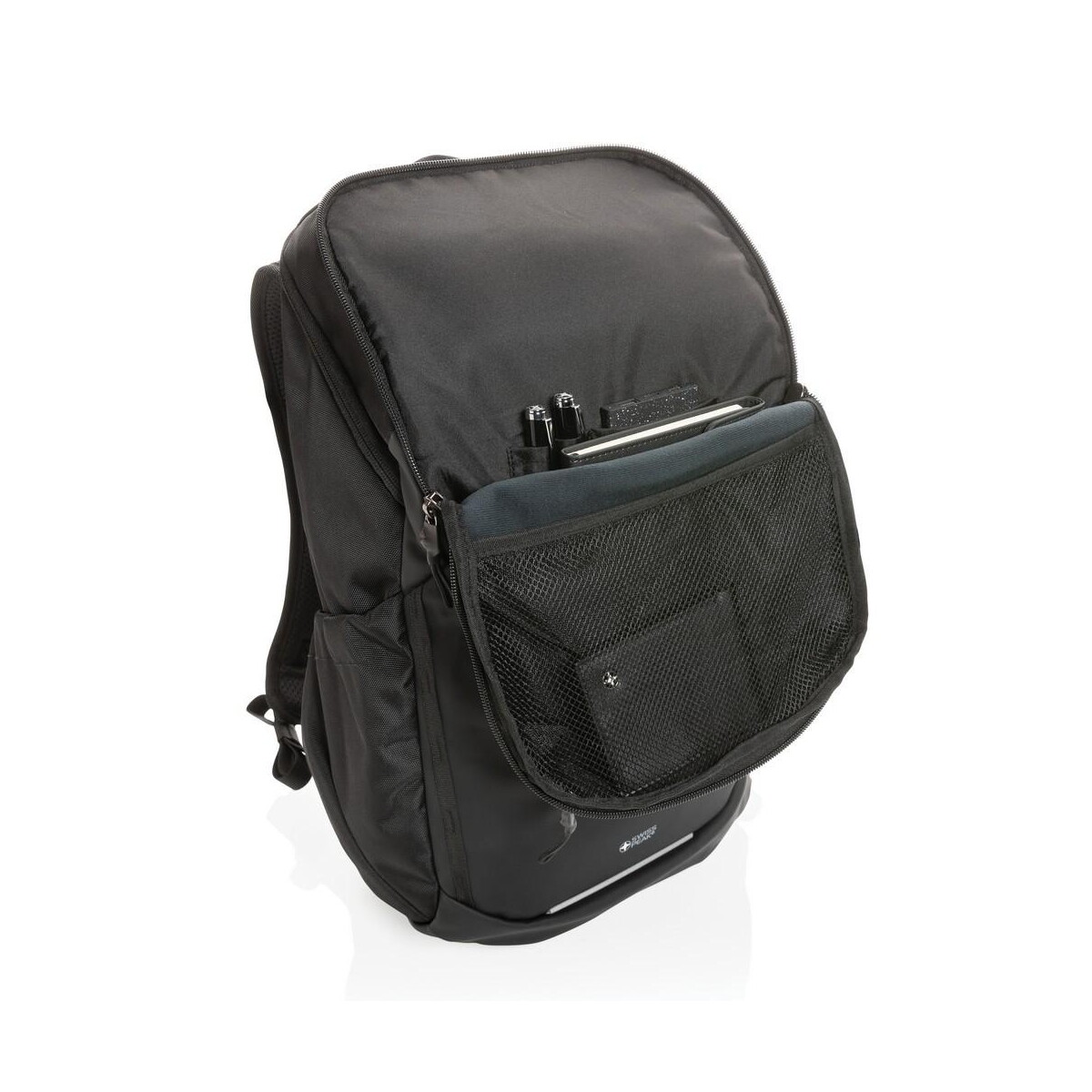 Plecaki z logo – plecak na laptopa 15.6″ swiss peak aware™ rpet P762.891__B_7 Plecak na laptopa 15.6