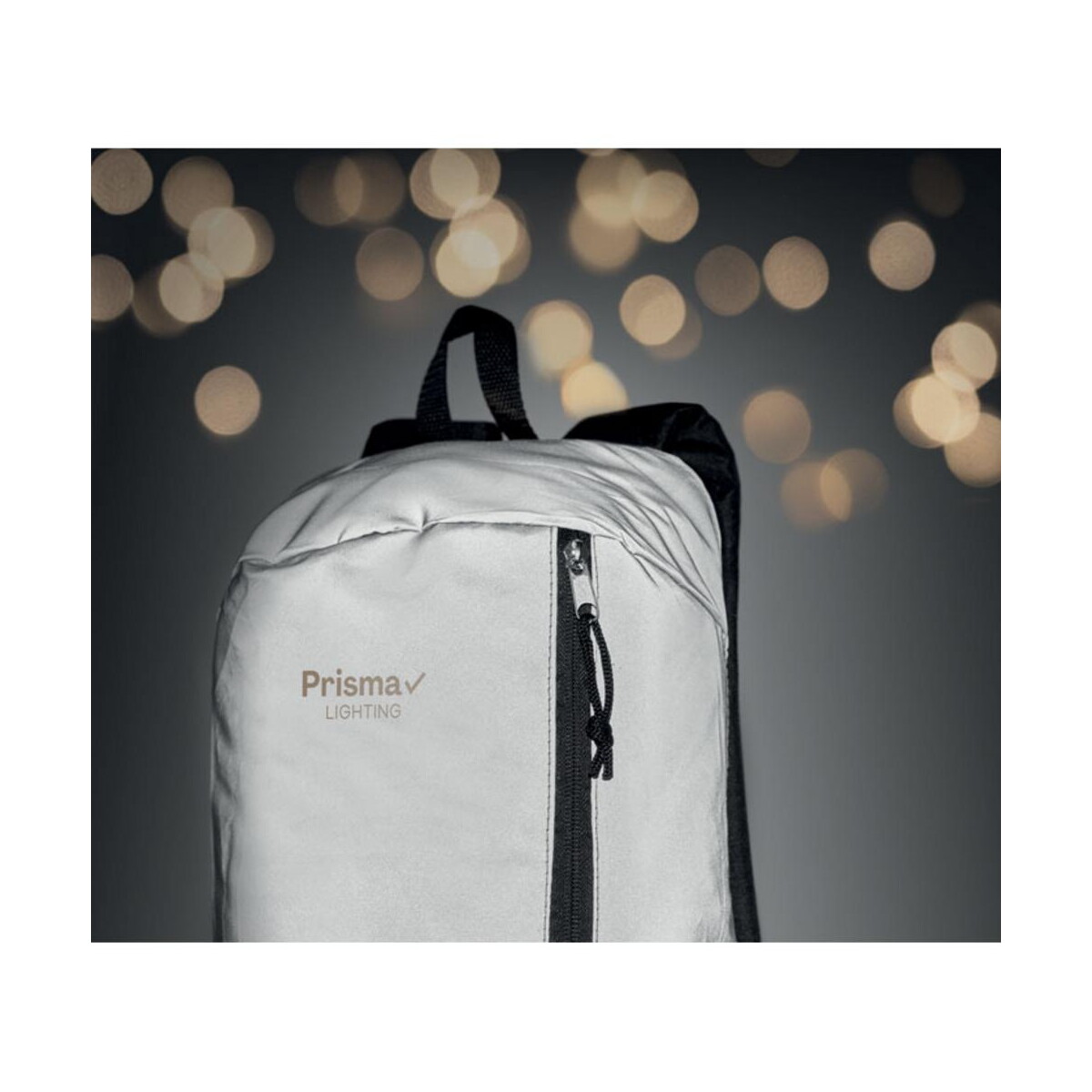 Plecaki z logo – plecak odblaskowy visiback mo6131-16-print Plecak odblaskowy VISIBACK mo6131-16-print