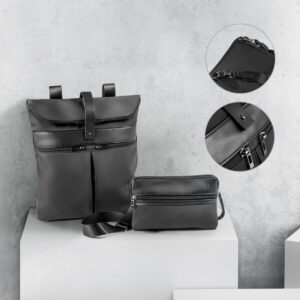 ROVER BACKPACK. Plecak z mikrofibry i PU 92146_set