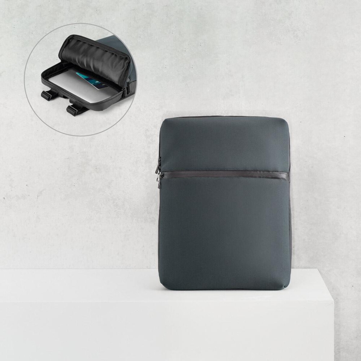 URBAN BACKPACK. Plecak na laptopa 14" z miękką powłoką i impregnowanym materiałem 92683_set