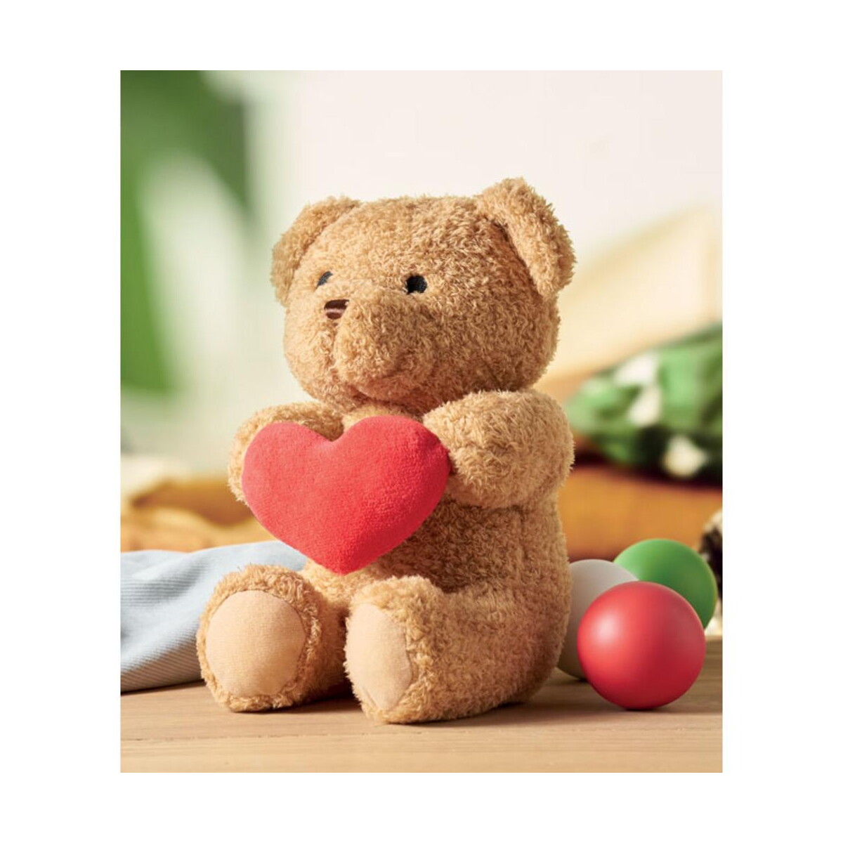 Pluszaki z logo – duży miś z sercem 23cm snuggle mo2949-05-ambiant Duży miś z sercem 23cm SNUGGLE mo2949-05-ambiant