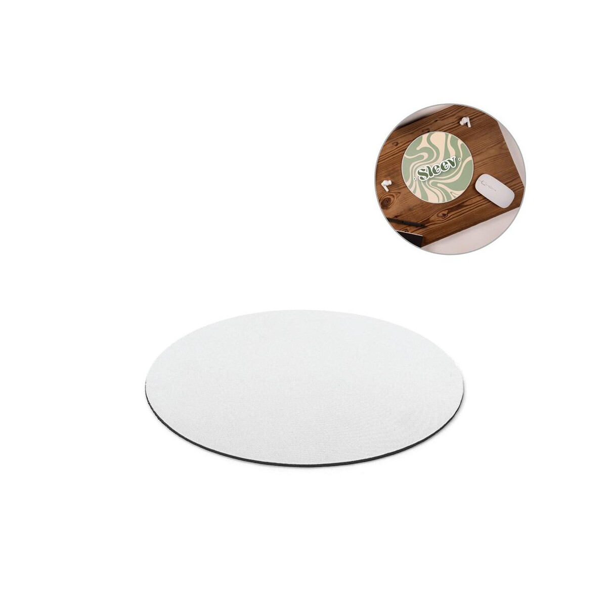 BLAIR ROUND. Okrągła podkładka pod mysz z gumową podstawą 97149_set
