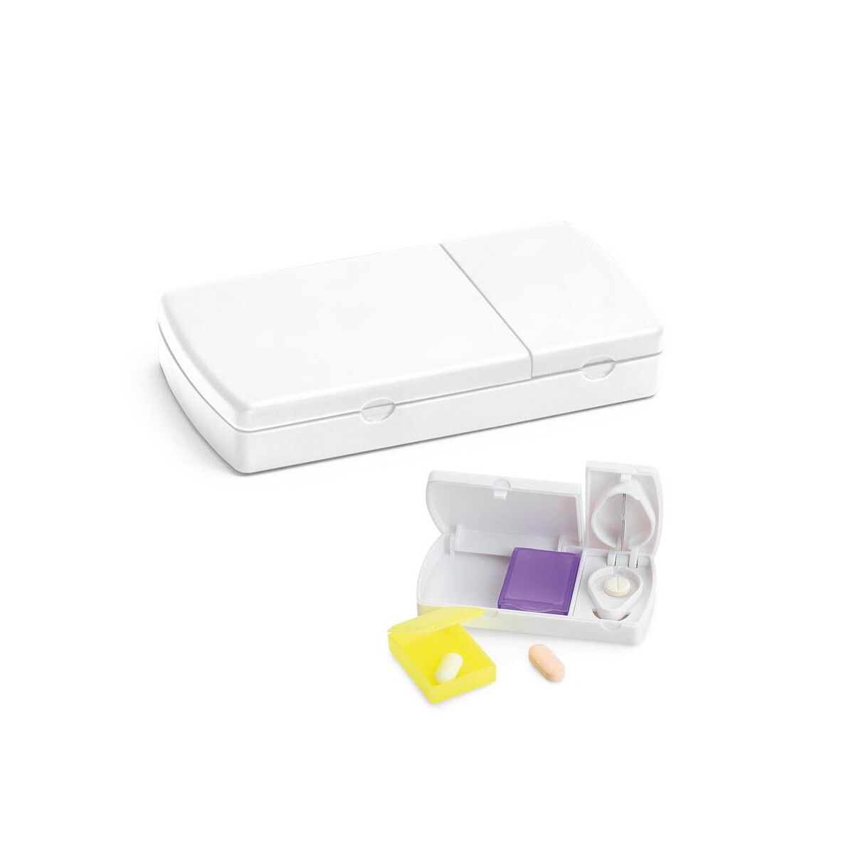 NERO. Pudełko na tabletki z 2 przegródkami 94307_set